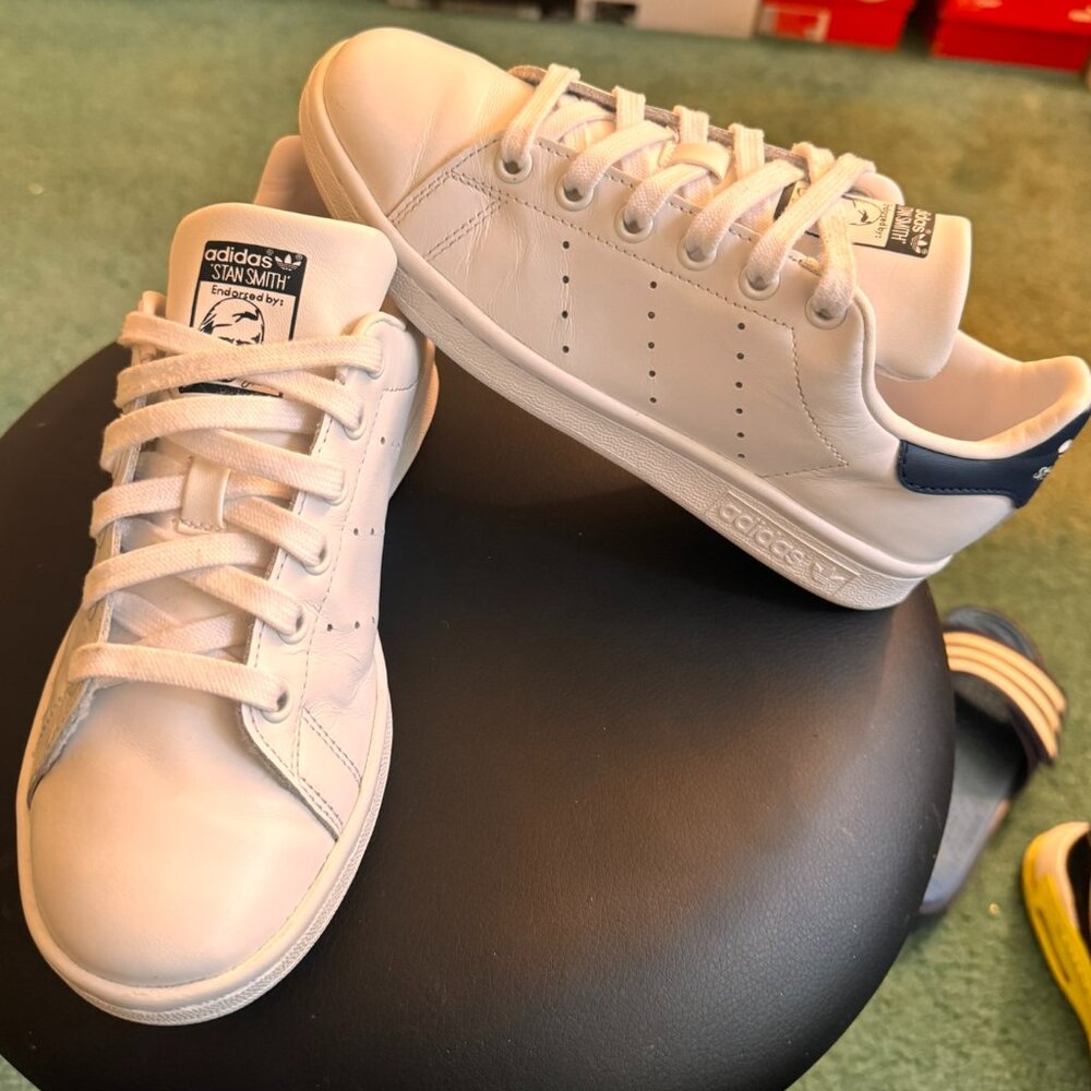 Adidas - Stan Smith - White and Core Black - Size 5